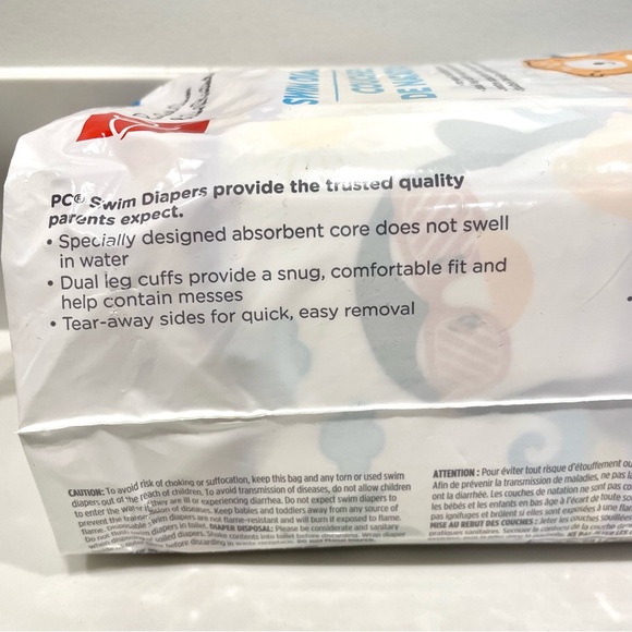 🟠5/$25 NEW President’s Choice Swim Diapers (size M) - Picture 2 of 2